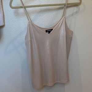 Express Women's Shimmering Cream Camisole